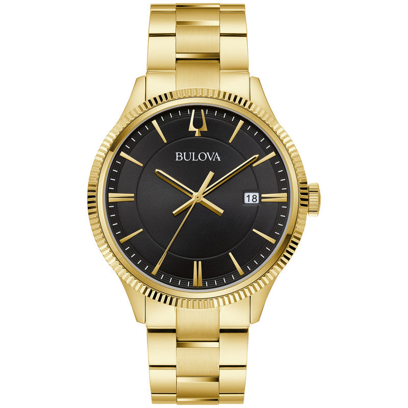 Bulova Classic Quartz Black Dial Men's Watch - Refurbished