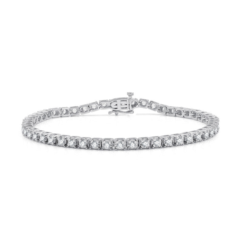 2 Cttw Lab Grown Diamond Bracelet in Sterling Silver