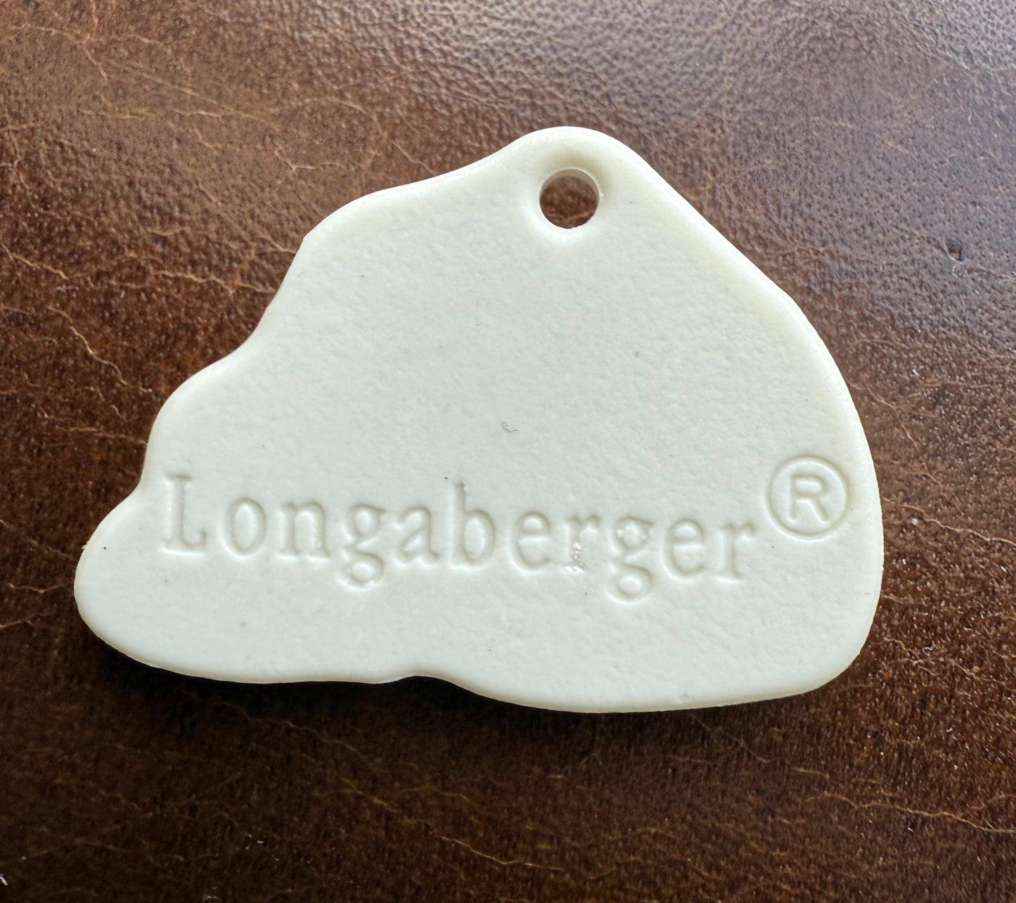 Longaberger 2001 Easter Basket Tie On Charm - Bunny Rabbit in Porcelain