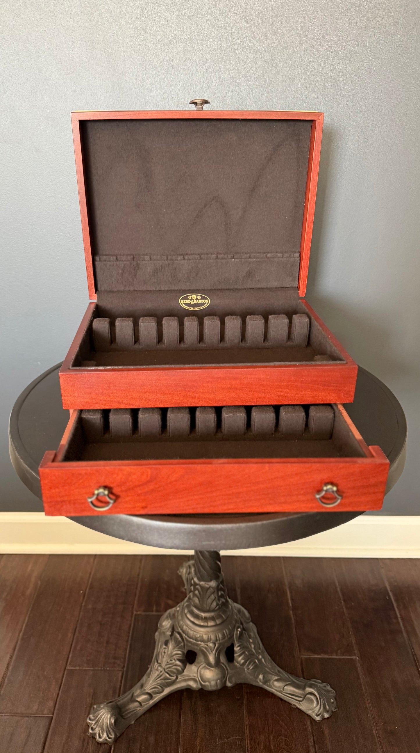 Reed & Barton Handcrafted Silverware Storage Chest - Made in the USA