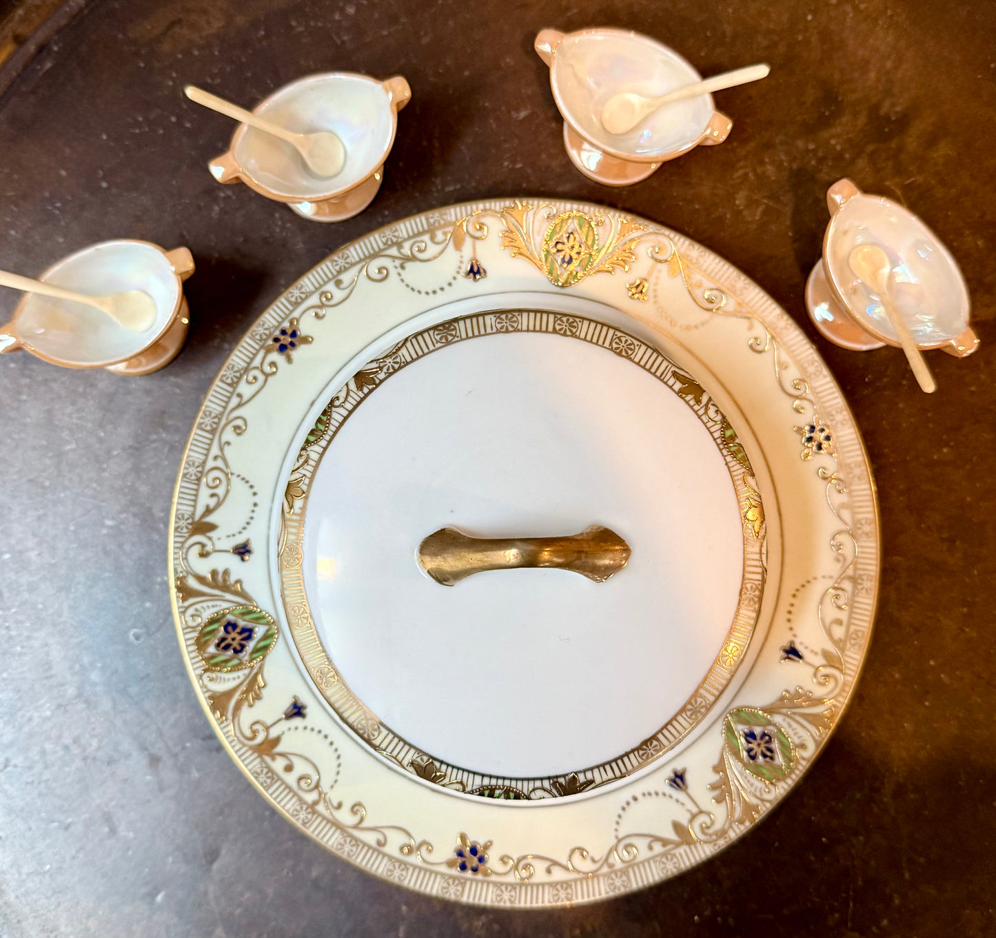 NIPPON Antique Hand Painted Porcelain 10 Piece Set
