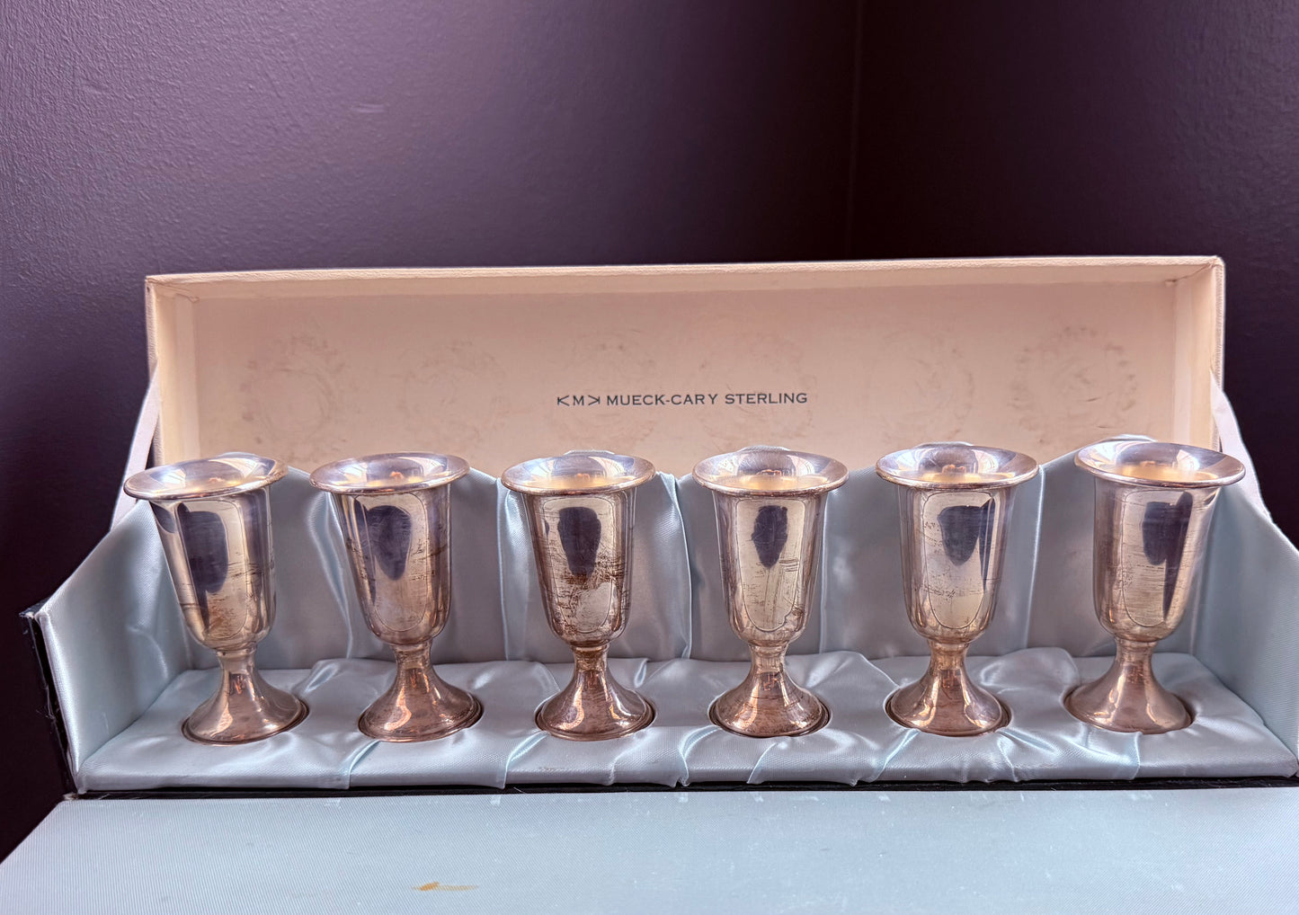 Mueck-Cary Sterling (58) Silver Cordials-Set of 6