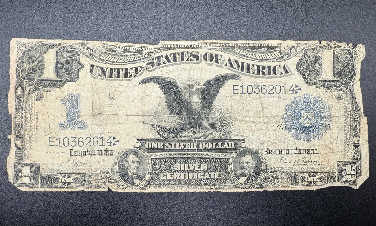 "Black Eagle" Banknote - 1899 $1 Silver Certificate