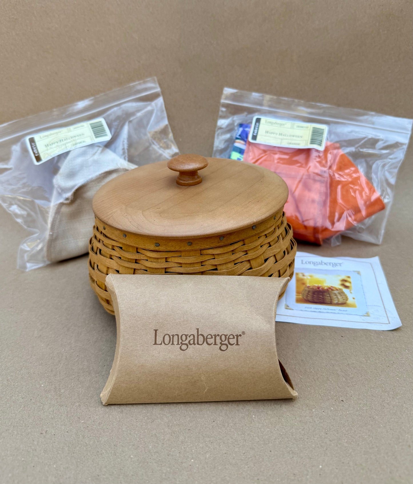 Longaberger 2004 Happy Halloween 5 piece Basket Set