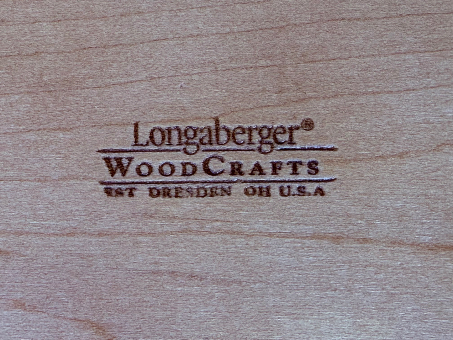 Longaberger Wooden Pedestal Stand for Candle