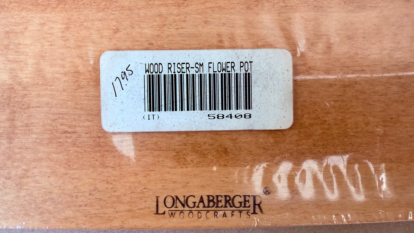 Longaberger Wooden Riser for Small Flower Pots or Votives