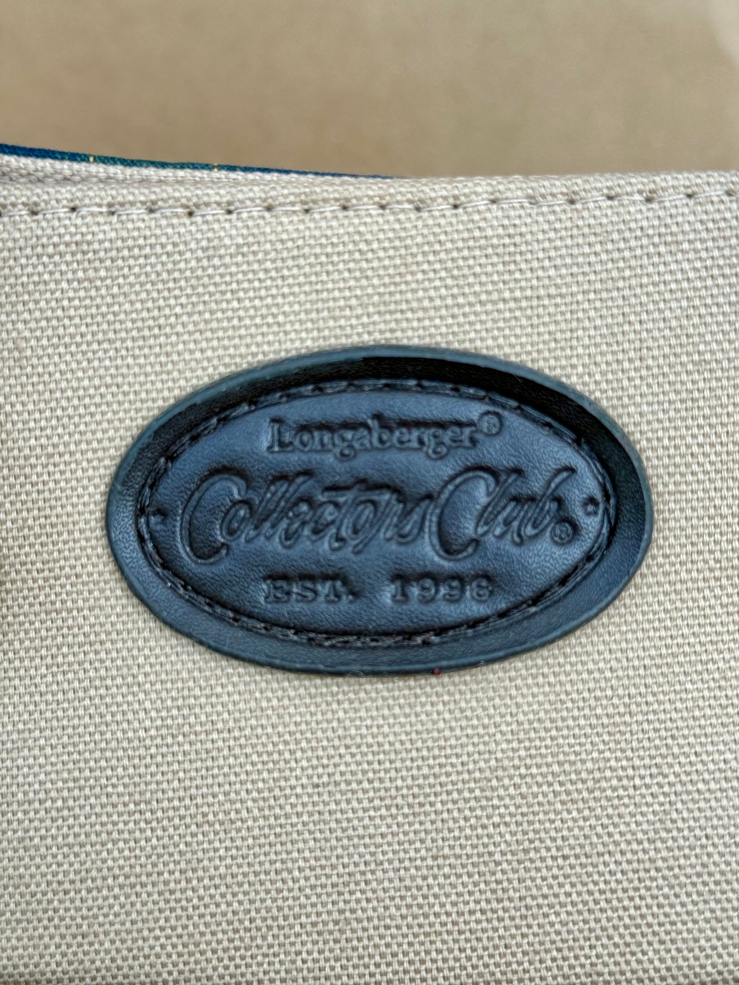 Longaberger Collector's Club Fabric Tote