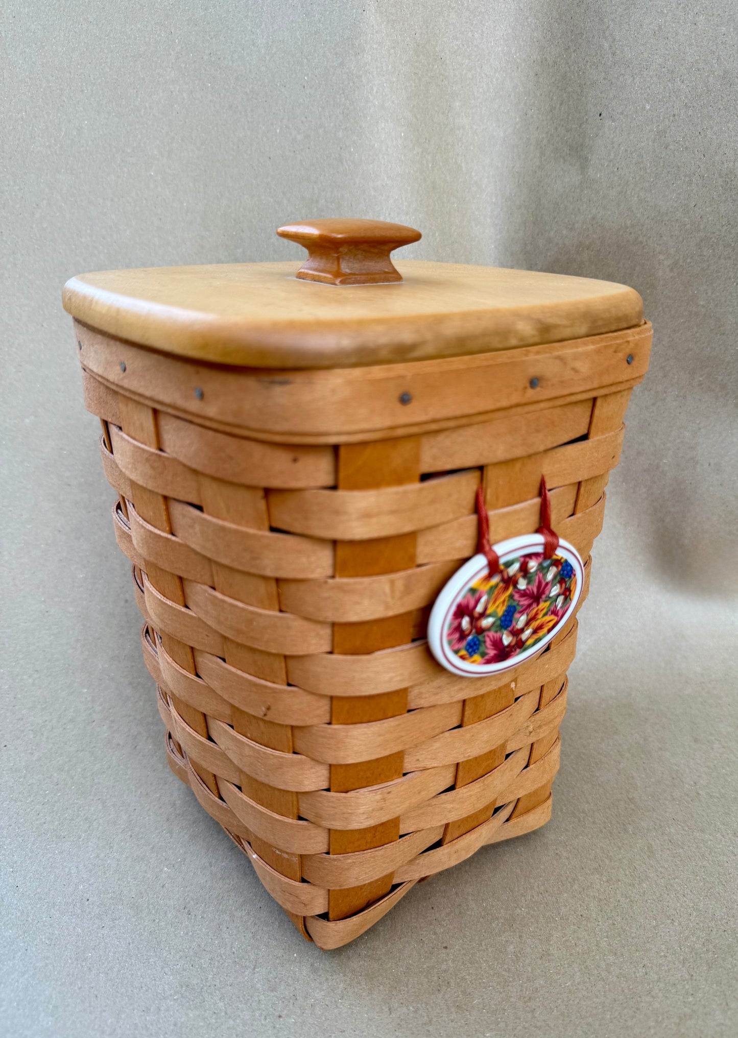 Vintage Longaberger Medium Spoon Basket Set From 1996