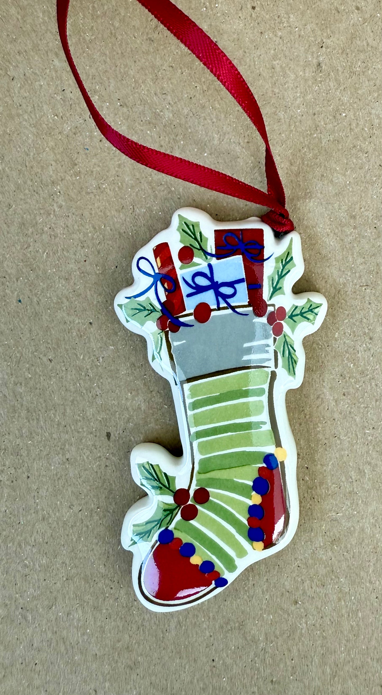 Set of 4 Longaberger Porcelain Christmas Ornaments