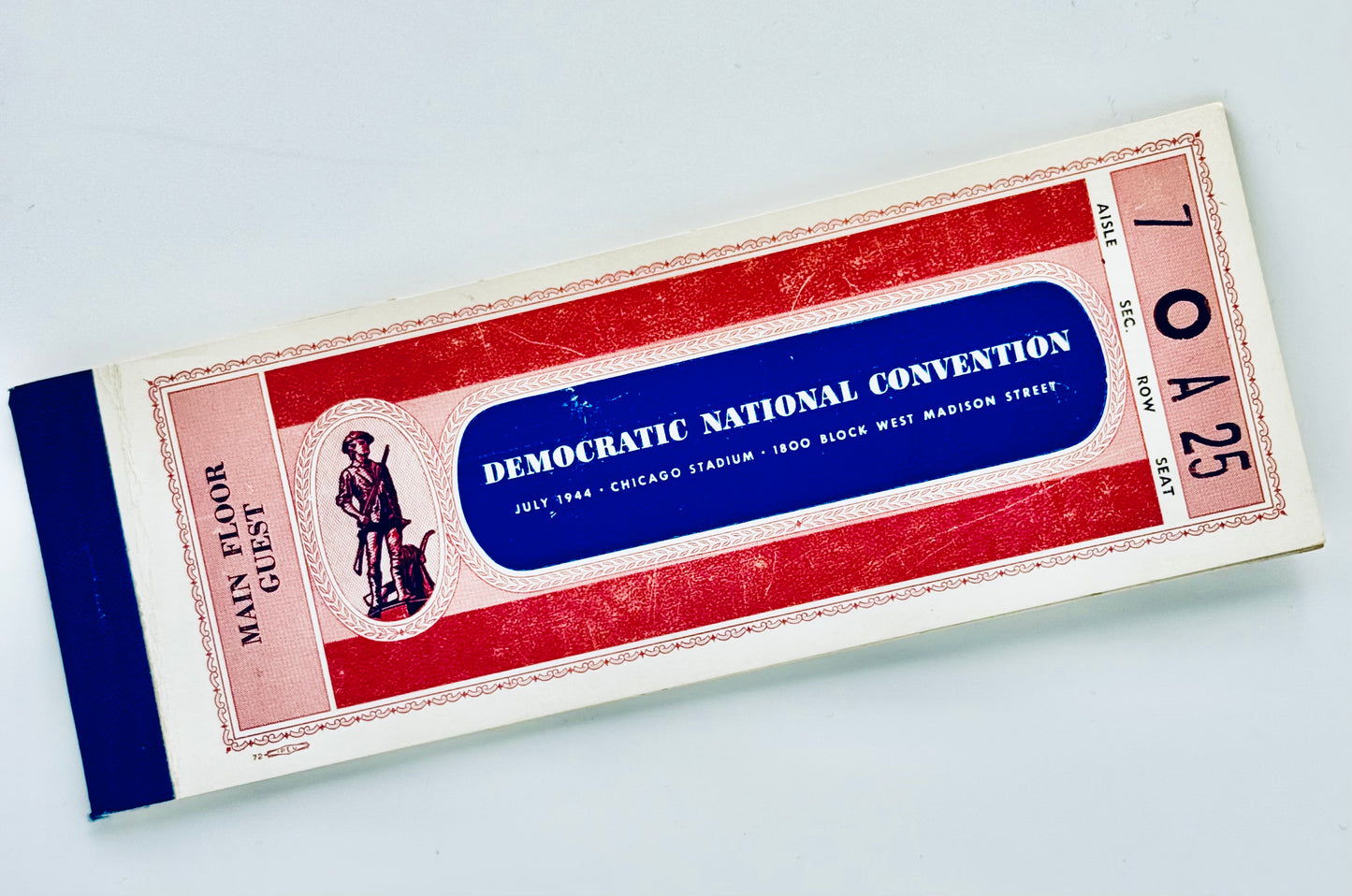 1944 DNC Ticket Booklet - FDR Truman Political Memorabilia