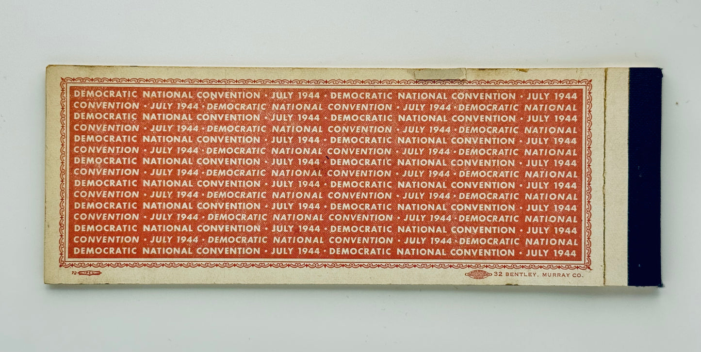 1944 DNC Ticket Booklet - FDR Truman Political Memorabilia