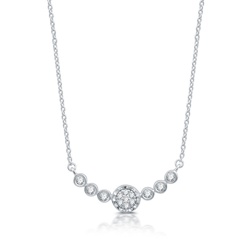 1/5 Cttw Diamond Sterling Silver 18" Necklace