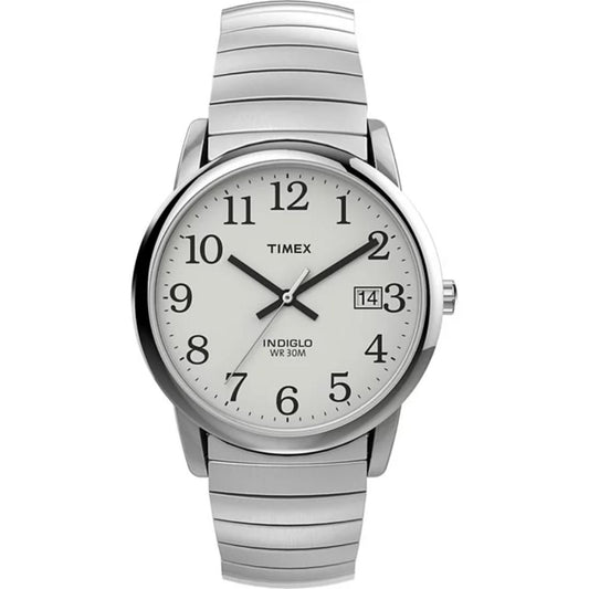Timex Easy Reader 35mm Expansion Band Watch with Indiglo Dial & Date Window