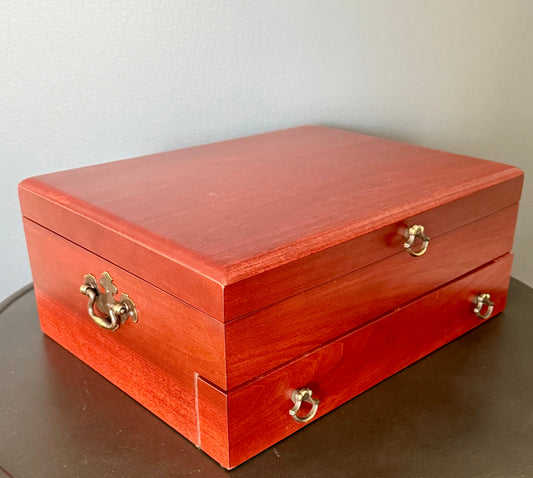 Reed & Barton Handcrafted Silverware Storage Chest - Made in the USA