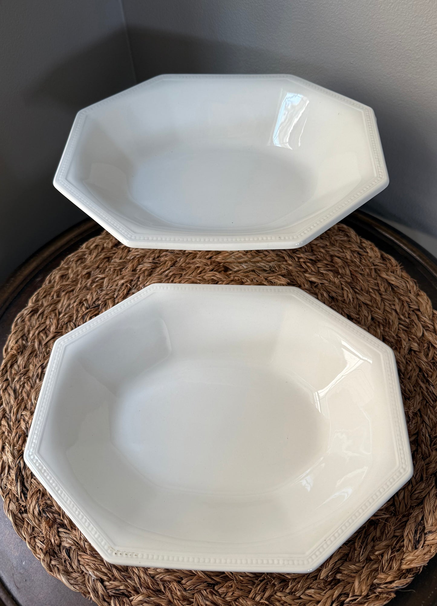 Johnson Brothers Heritage White Coupe Cereal Bowls - 2