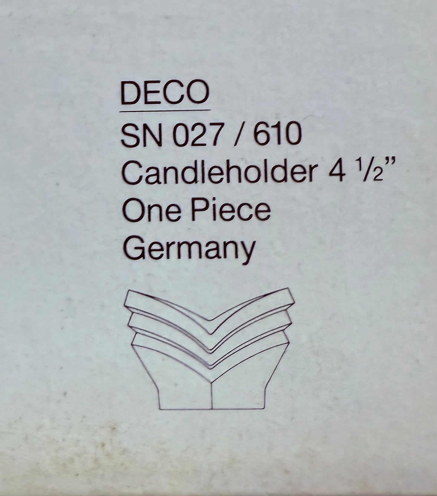 Mikasa Deco German Crystal Tea Light Candle Holder