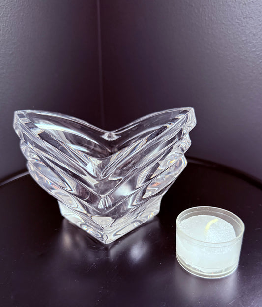 Mikasa Deco German Crystal Tea Light Candle Holder