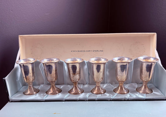 Mueck-Cary Sterling (58) Silver Cordials-Set of 6