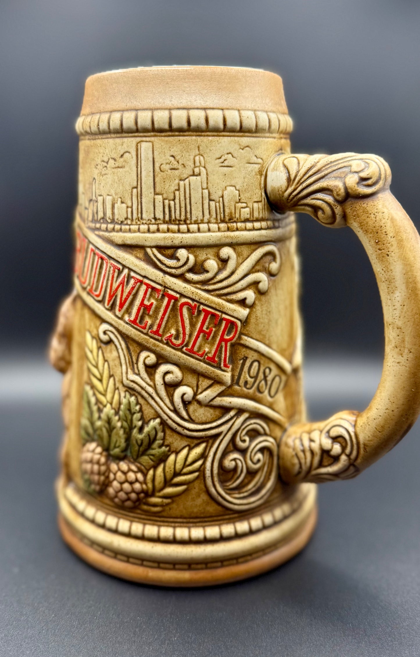 Vintage 1980 Collectible/Limited Edition Budweiser Chicago Skyline Beer Stein