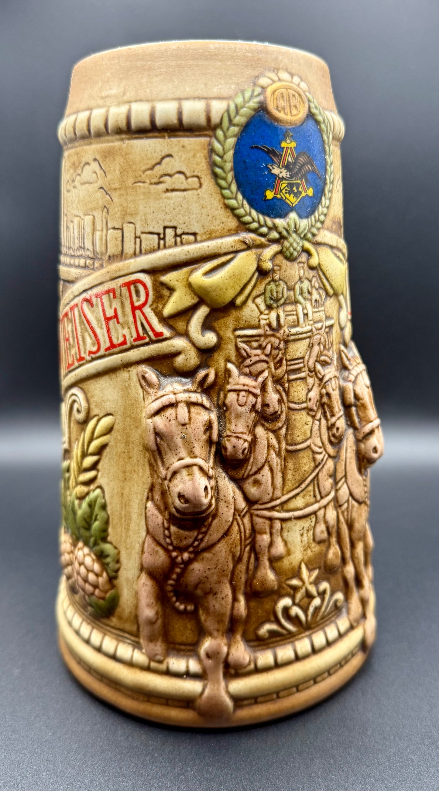 Vintage 1980 Collectible/Limited Edition Budweiser Chicago Skyline Beer Stein