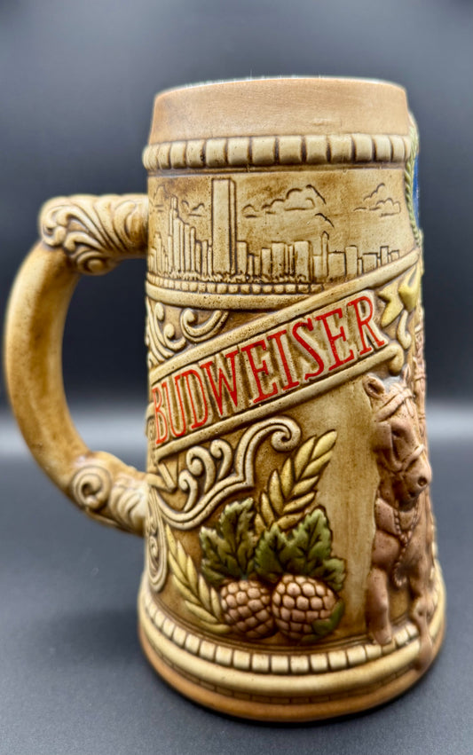 Vintage 1980 Collectible/Limited Edition Budweiser Chicago Skyline Beer Stein