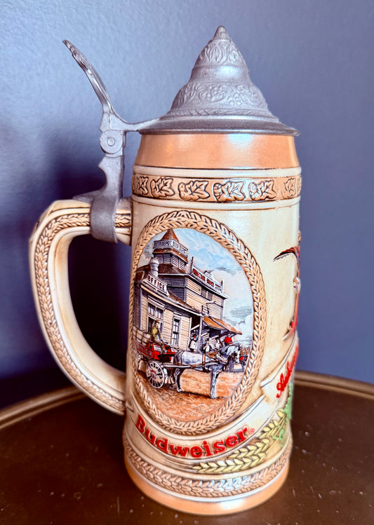 Limited Edition 1980 G-Series Budweiser Lidded Beer Stein