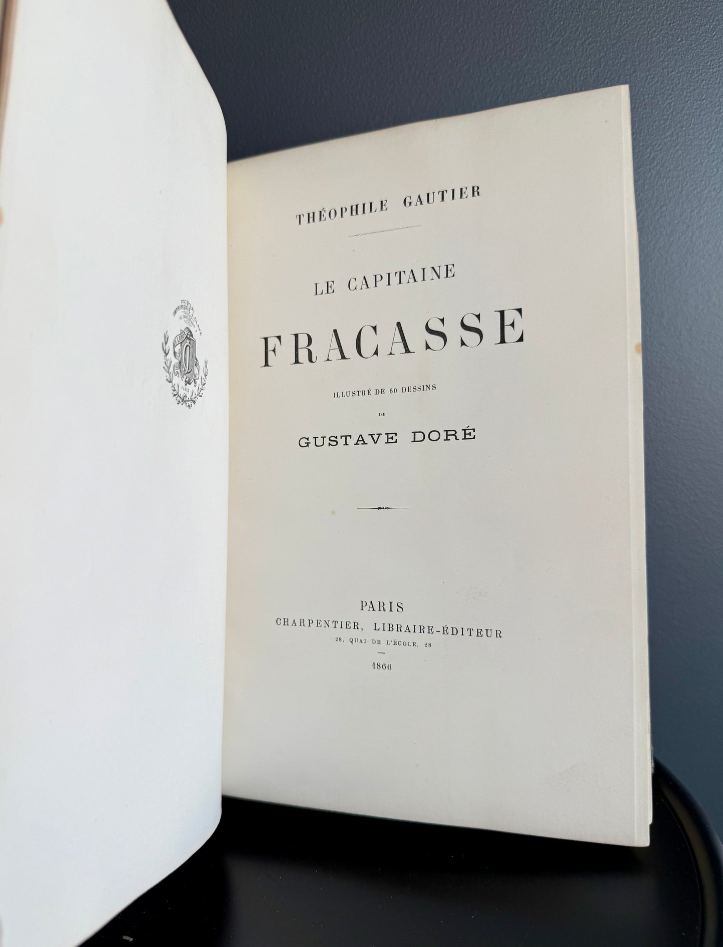 Théophile Gautier's Le Capitaine Fracasse - Copyright 1866
